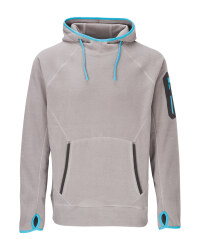 Men's Grey & Blue Workwear Hoody