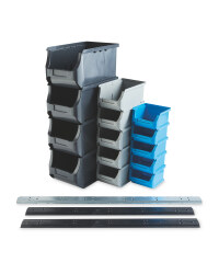 Workzone Storage Bin Set 17 Piece