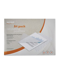 Script A4 Laminating Pouches