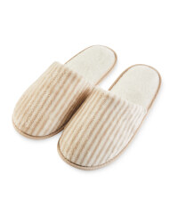 Ladies' Beige Super Soft Slippers