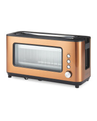 Ambiano Glass Toaster - Copper