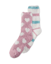 Avenue Ladies' Heart Socks 2 Pack