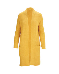 Avenue Ladies' Longline Cardigan - Ochre