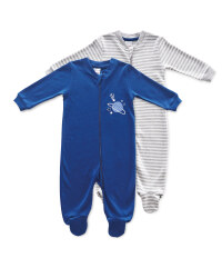 Baby Planets Sleepsuit 2 Pack