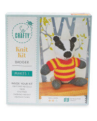 So Crafty Badger Knitting Kit