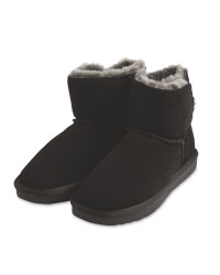 Avenue Black Lambskin Boots