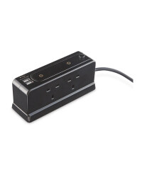 Black USB Surge Protect Power Block