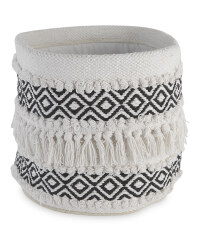 Black & White Textured Basket