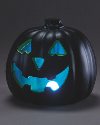 Black/Green Light Up Pumpkin