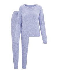 Avenue Ladies' Blue Loungewear Set