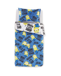 Blue Minions Single Duvet Set