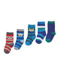 Boys 1 Socks 5 Pack