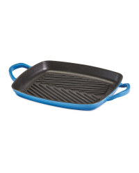 Cast Iron Grill Tray 33cm - Blue