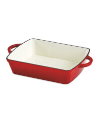 Kirkton House Cast Iron Roaster - Red