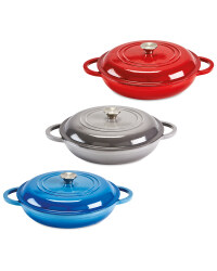 Cast Iron Shallow Casserole Dish