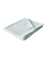 Large Aqua Blue Cellular Blanket