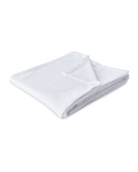 Large White Cellular Blanket