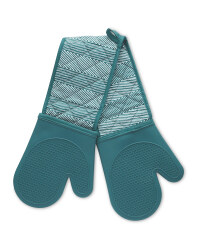 Chevron Silicone Double Oven Glove