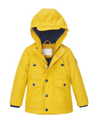 Lily & Dan Infant's Yellow/Navy Coat