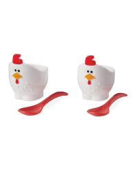 Crofton Rooster Egg Cup & Spoon Set