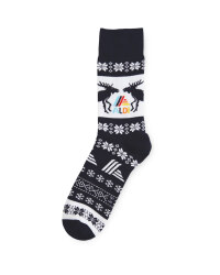 Dark Blue Aldi Mania Xmas Socks