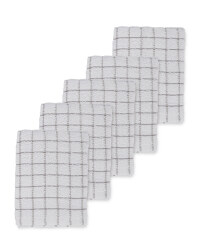 Dark Grey Terry Tea Towels 5 Pack