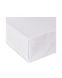Double Bed Flat Sheet - White