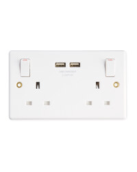 Double Wall Socket with USB