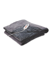 Easy Home Light Grey Heated Throw