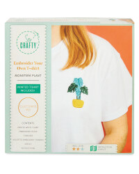 Embroider Your Own T-shirt Monstera