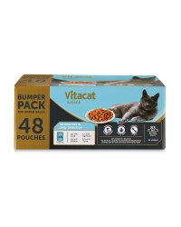 Premium Fish Cat Pouches 48 Pack
