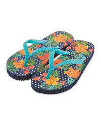 Children's Flower Flip Flops