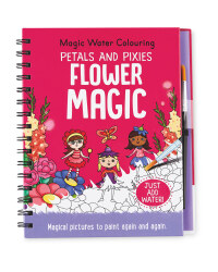 Flower Magic Water Colouring Book
