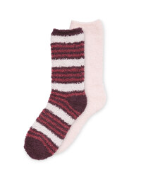 Children's Fluffy Socks Size 12-2 - Violet/Lilac