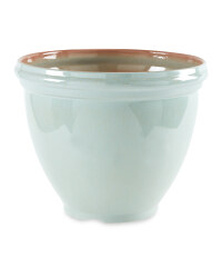 Gardenline Glazed Effect Pot - Green