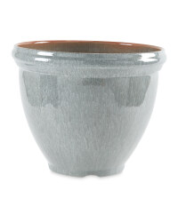 Gardenline Glazed Effect Pot - Grey