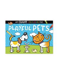Giant Playful Pet Poster To Colour