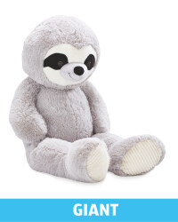 Giant Plush Grey Sloth