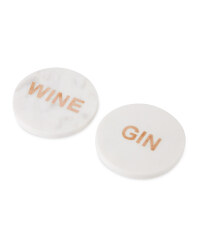 Gin Wine 2 Pack Marble Coasters