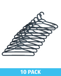 Grey Adult Non-Slip Hangers 10 Pack