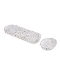 Kirkton House Grey Terrazzo Tray Set