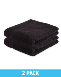 Kirkton House Hand Towels 2 Pack - Black