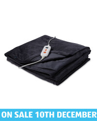 Heated Electric Blanket - Dark Grey