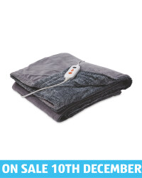 Heated Electric Blanket - Light Grey