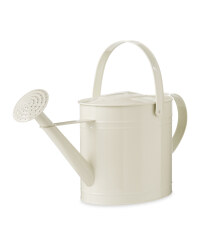 Ivory Oval Metal Watering Can