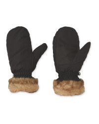 Crane Junior Faux Fur Ski Mitts
