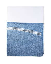Kirkton House Bouclé Throw - Navy