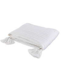 Kirkton House Muslin Throw - White