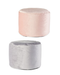 Kirkton House Velvet Pouffe
