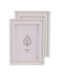 Lace Effect Frames 2 Pack - White